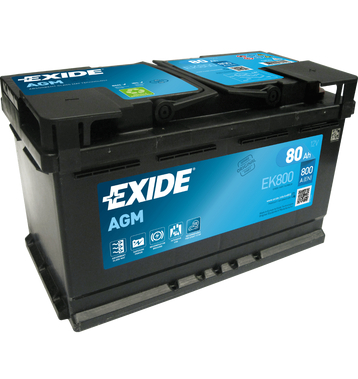 Exide EK800 Batteries AGM 80Ah