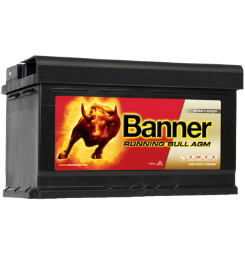Banner 58001 Running Bull AGM 80Ah Batteries voiture