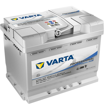 VARTA LA60 Professional AGM 840 060 068 Batteries Décharge Lente 60Ah