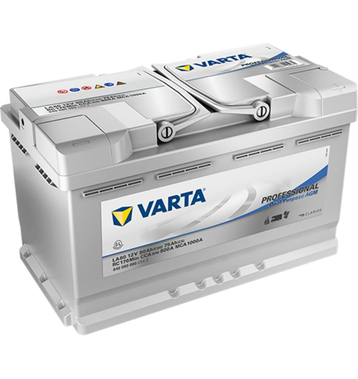 VARTA LA80 Professional AGM 840 080 080 Batteries...