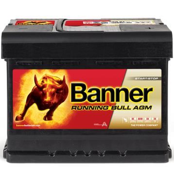Banner 56001 Running Bull AGM 60Ah Batteries voiture