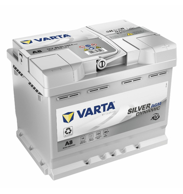 VARTA D52 (A8) Silver Dynamic AGM xEV 560 901 068 Batterie voiture 60Ah