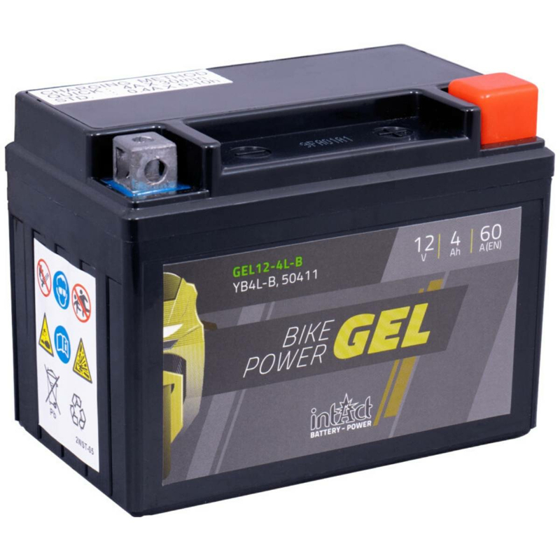 Batterie intact GEL YB4L-B 12V 4Ah prête à l'emploi - Pièces