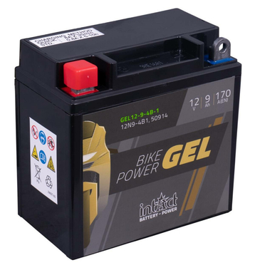 Intact Bike-Power GEL Batteries moto GEL12-9-4B-1 9Ah (DIN 50914) 12N9-4B-1