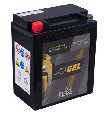 Intact Bike-Power GEL Batteries moto GEL12-12A-4A1 12Ah (DIN 51211) YB12A-A