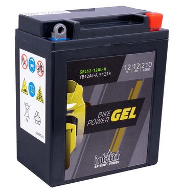 Intact Bike-Power GEL Batteries moto GEL12-12AL-A 12Ah (DIN 51213) YB12AL-A