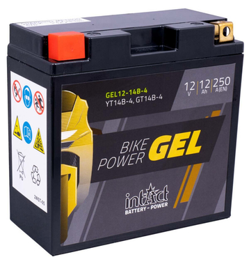 Intact Bike-Power GEL Batteries moto GEL12-14B-4 12Ah (DIN 51201) YT14B-BS, YT14B-4