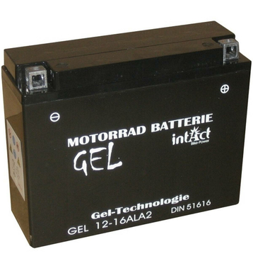 Intact Bike-Power GEL Batteries moto GEL12-16AL-A2 16Ah (DIN 51616) YB16AL-A2