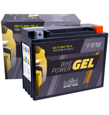 Intact Bike-Power GEL Batteries moto GEL12-N50-18L-A 20Ah (DIN 52012) Y50-N18L-A
