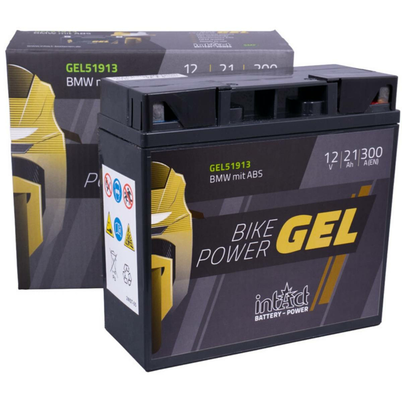 Intact Bike-Power GEL Batteries moto GEL51913 21Ah (DIN 51913) G19
