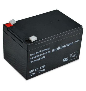 multipower MP12-12B 12V 12Ah Batterie au plomb