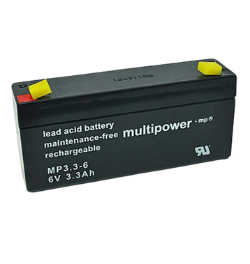 multipower MP3,3-6 6V 3,3Ah Batterie au plomb