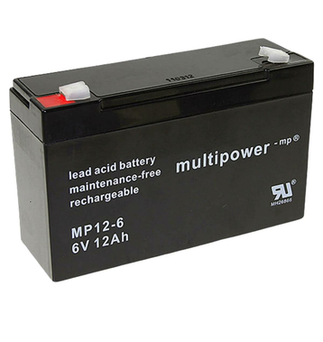 multipower MP12-6 6V 12Ah Batterie au plomb