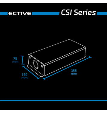 ECTIVE CSI 5 Onduleur sinusoïdal 500W/12V avec chargeur, fonction priorité secteur et ASI