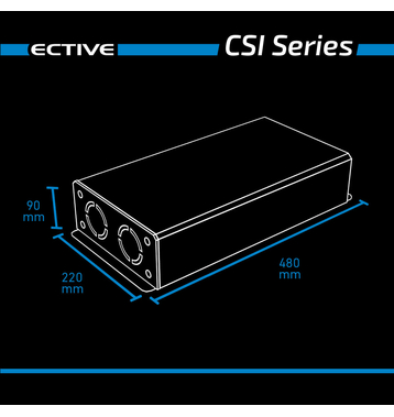 ECTIVE CSI 20 Onduleur sinusodal 2000W/24V avec chargeur, fonction priorit secteur et ASI