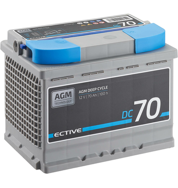 ECTIVE DC 70 AGM Deep Cycle 70Ah Batteries Décharge Lente