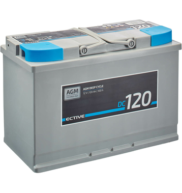 ECTIVE DC 120 AGM Deep Cycle 120Ah Batteries Décharge Lenten