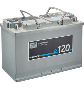 ECTIVE DC 120 AGM Deep Cycle 120Ah Batteries Décharge Lenten