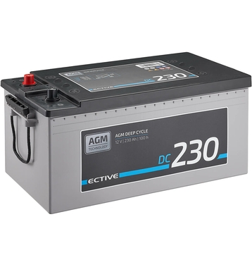 ECTIVE DC 230 AGM Deep Cycle 230Ah Batteries Décharge Lente