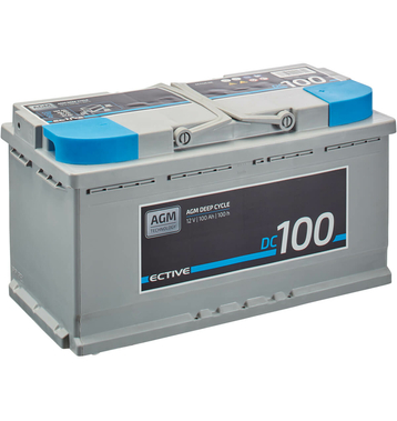ECTIVE DC 100 AGM Deep Cycle 100Ah Batteries Décharge Lente