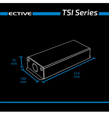 ECTIVE TSI 10 Onduleur sinusodal 1000W/12V avec fonction priorit secteur et ASI
