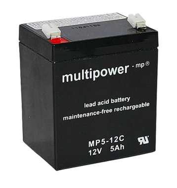 multipower MP5-12C 12V 5Ah Batterie au plomb