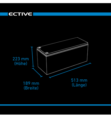 ECTIVE DC 145 GEL Deep Cycle 145Ah Batteries Décharge Lente
