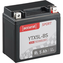 Accurat Sport AGM YTX5L-BS Batteries moto 5Ah 12V (DIN...
