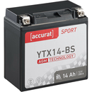 Accurat Sport AGM YTX14-BS Batteries moto 14Ah 12V (DIN...