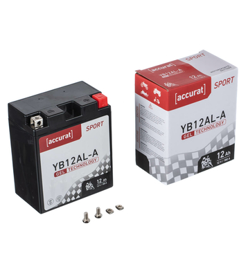 Accurat Sport GEL YB12AL-A Batteries moto 12Ah 12V (DIN 51213) YG12AL-A GEL12-12AL-A