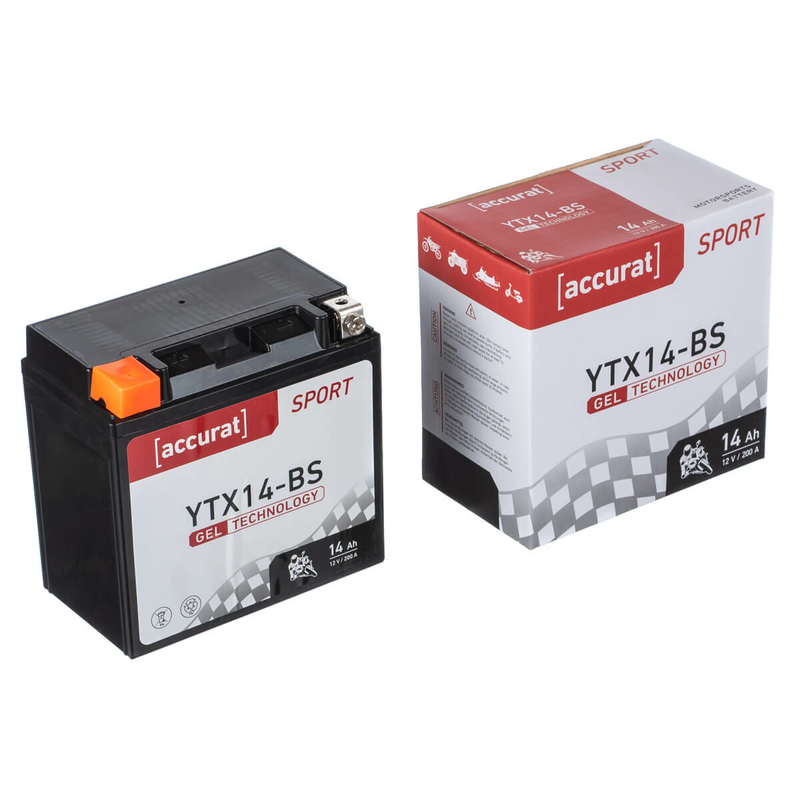 EXIDE Batterie moto Exide YTX14-BS GEL12-14 12v 14ah 150A pas cher 
