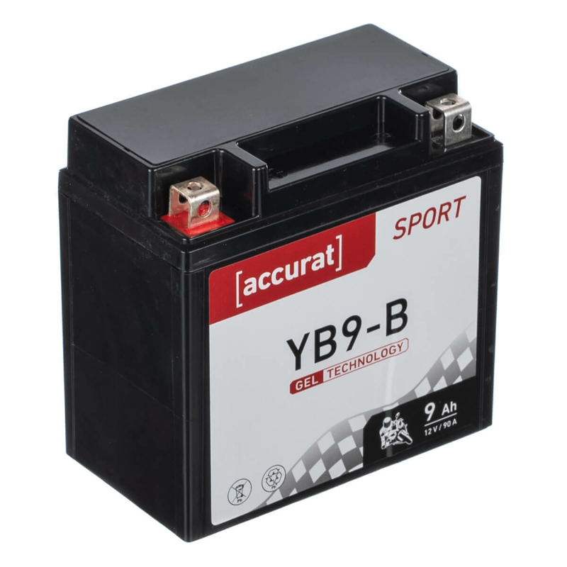 Accurat Sport GEL YB9-B Batteries moto 9Ah 12V (DIN 50914) YG9-B 12N9