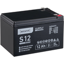 Accurat Supply S12 12V AGM Batterie de plomb 12Ah