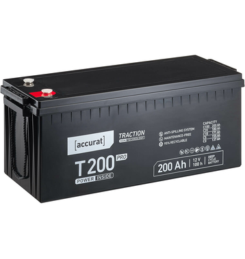 Accurat Traction T200 Pro AGM 12V Batteries Décharge...