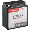 Accurat Sport AGM YTX16-BS Batteries moto 15Ah 12V (DIN...