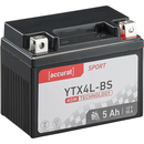 Accurat Sport AGM YTX4L-BS Batteries moto 5Ah 12V (DIN...