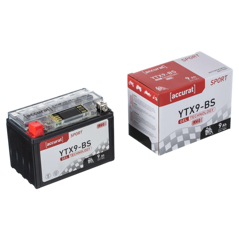YUASA AGM YTX9-BS 8Ah Batteries moto 12V (DIN 50812)
