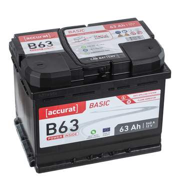 Accurat Basic B63 Batteries voiture 63Ah