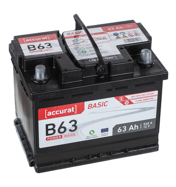 Accurat Basic B63 Batteries voiture 63Ah