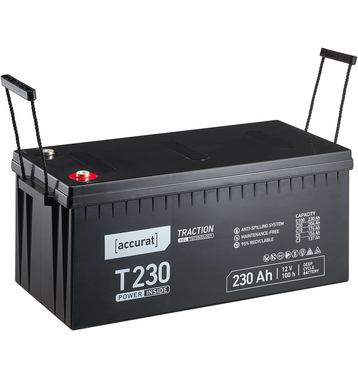 Accurat Traction T230 12V GEL Batteries Décharge Lente 230Ah