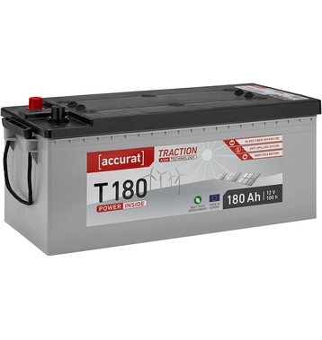 Accurat Traction T180 AGM Batteries Décharge Lente 180Ah
