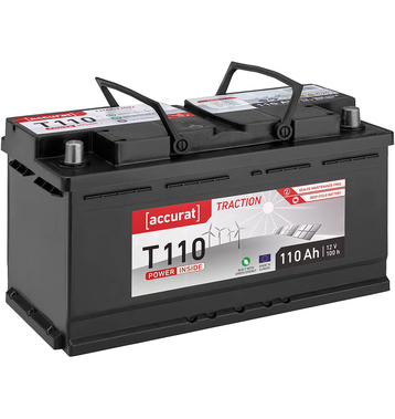Accurat Traction T110 SMF Batteries Dcharge Lente 110Ah