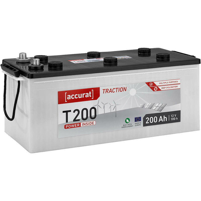 Accurat Traction T200 Batteries Décharge Lente 200Ah