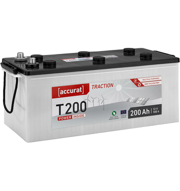Accurat Traction T200 Batteries Décharge Lente 200Ah
