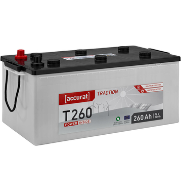 Accurat Traction T260 Batteries Décharge Lente 260Ah