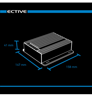 ECTIVE SC 40 MPPT Contrleur de charge solaire pour 12/24V Batteries Dcharge Lente 480Wp/960Wp 50V 40A