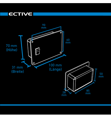 ECTIVE RC4 Télécommande avec indicateur du niveau de charge pour onduleurs