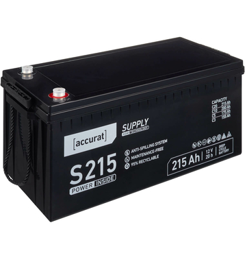 Accurat Supply S215 AGM Batterie de plomb 215 Ah