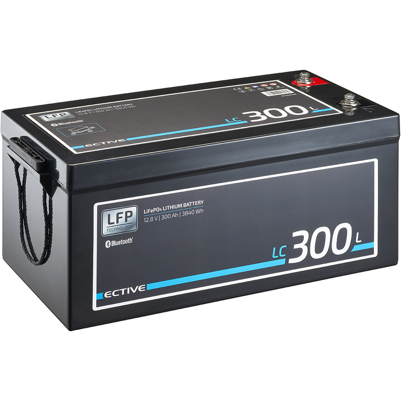 ECTIVE LC 300L BT 12V LiFePO4 Lithium Batteries Décharge Lente 300 Ah