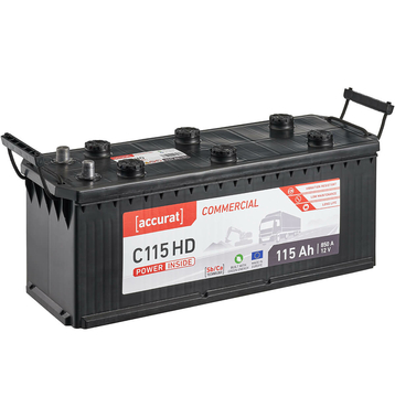 Accurat Commercial C115 HD Batteries camion 115Ah
